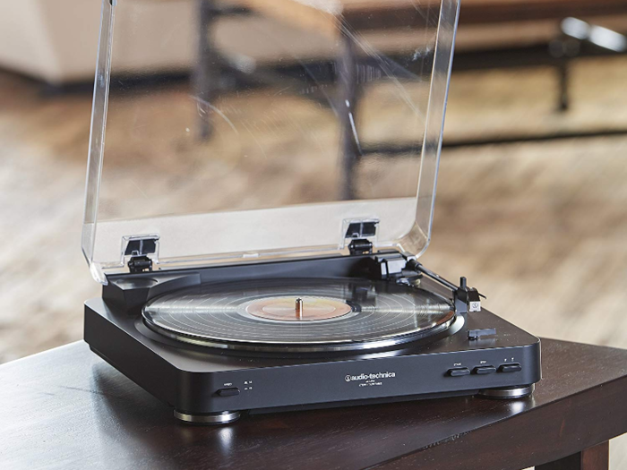 A classic turntable with modern upgrades