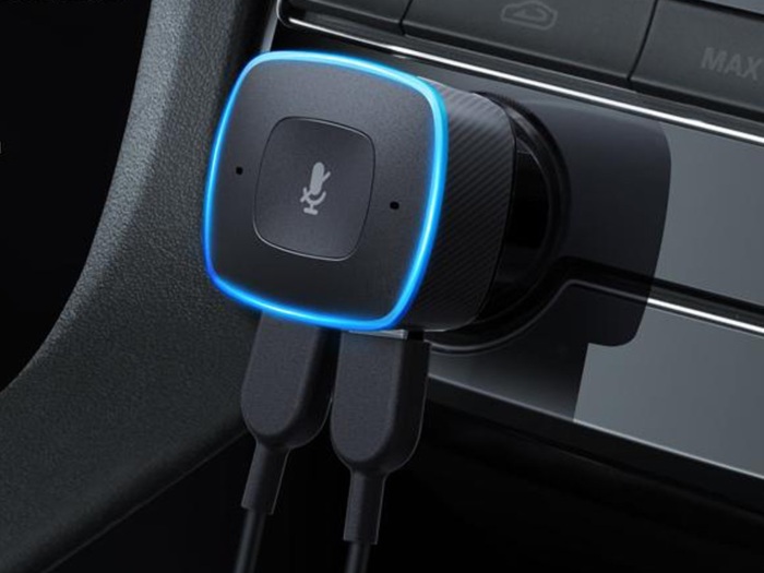 An Alexa-enabled car charger