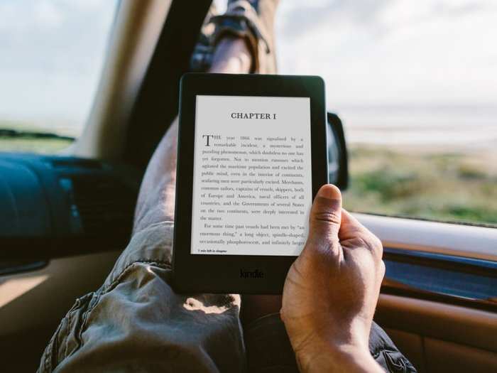 A waterproof e-reader with a no-glare screen