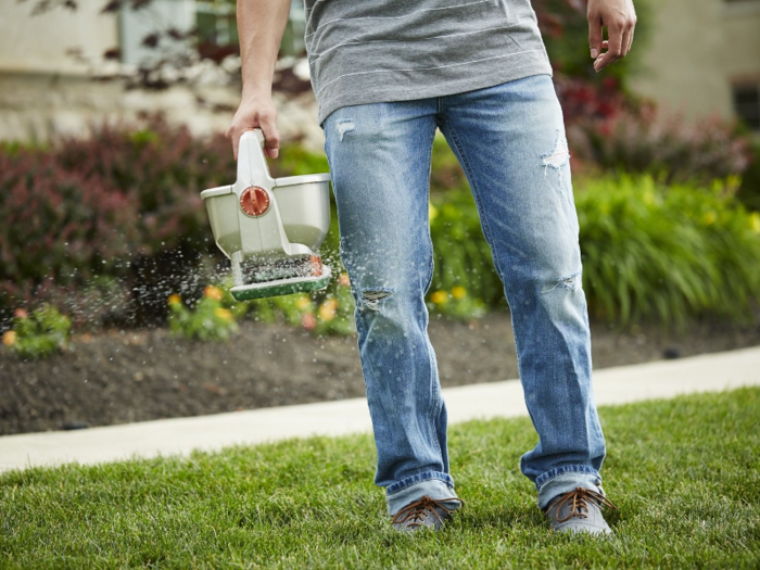 A seed spreader to make yard work less of a pain