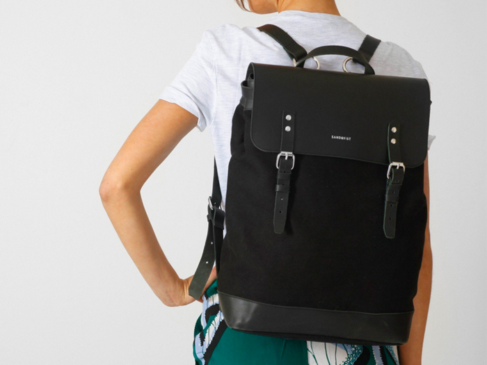 A sustainably constructed backpack