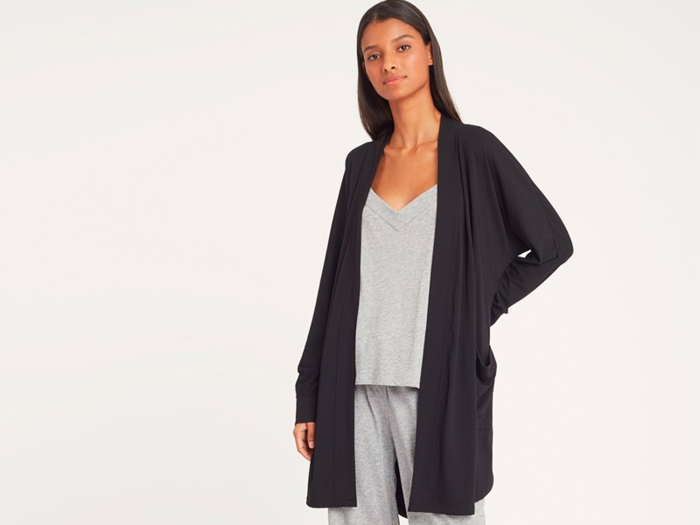 A pima-modal robe she can wear both in and out of the house