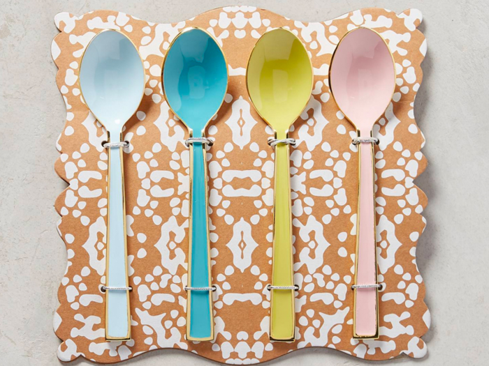 Colorful teaspoons