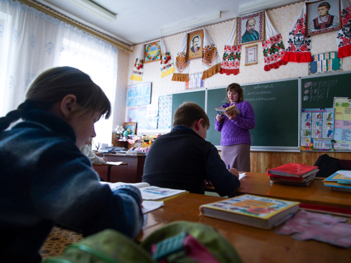 "Hot meals in the schools were the only clean food, which was tested for radiation, for the children," Natalya Stepanchuk, a teacher in Zalyshany, told the AP in 2016. "Now the children have gone over to the local food, over which there is absolutely no control."