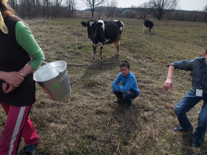 So to feed her four children, Vetrova relied upon milk from her family