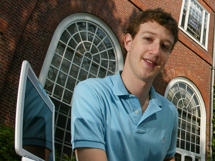 Facebook founder Mark Zuckerberg — Age 19