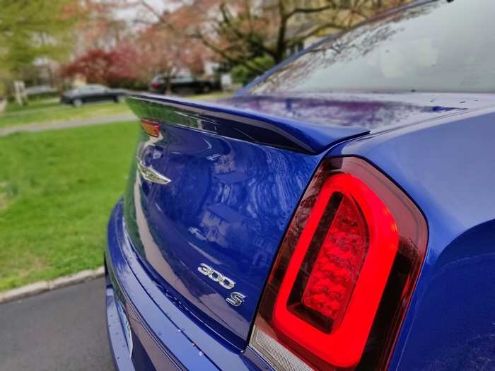 Our sport edition 300S came with a not-so-subtle decklid spoiler.