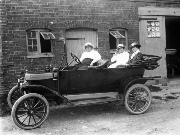 At the time, women had just earned the right to vote and saw the new car as another form of freedom.