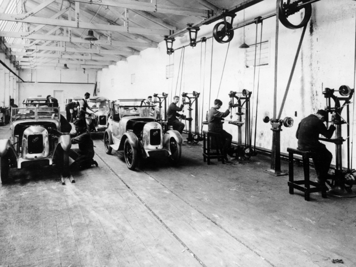 Since each worker only had to specialize in one step of the car-making process, Ford was able to hire unskilled workers with no background in the automotive industry.