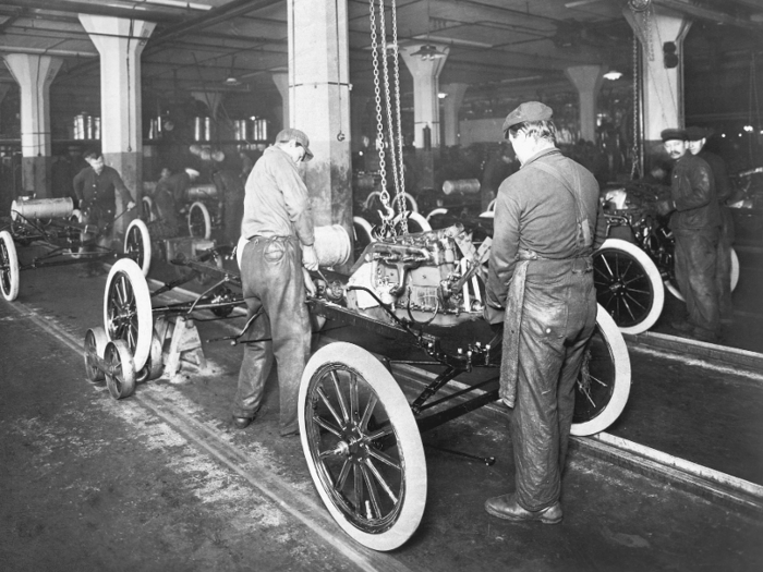 He started the assembly line in the famous Ford factory in Detroit, Michigan.