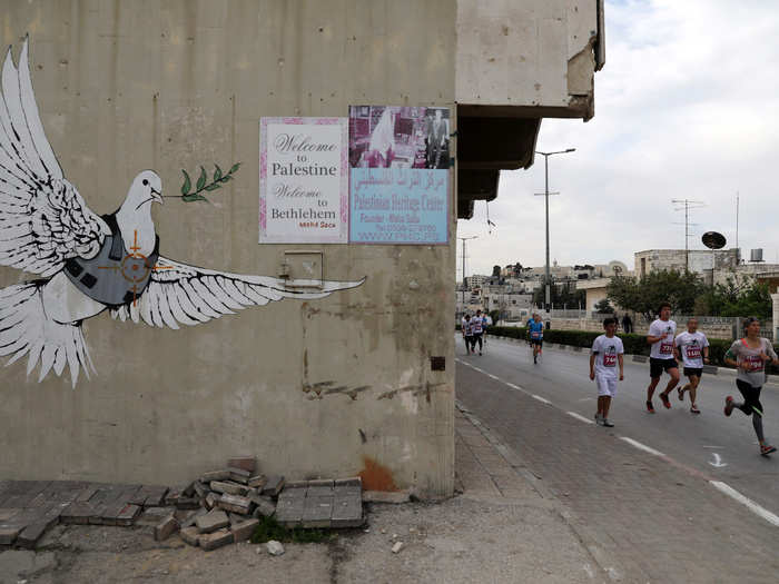 March 7th: 17-mile training run, Haifa