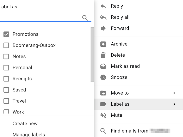 Organize your emails with labels.