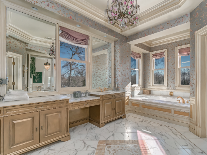 The home also includes nine full baths and five half-baths.