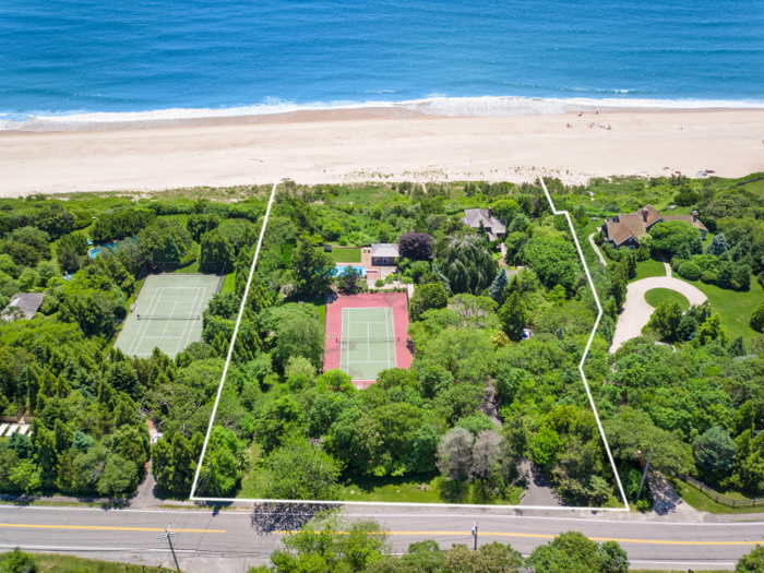 The home sits on 2.83 acres and comes with more than 200 feet of oceanfront.