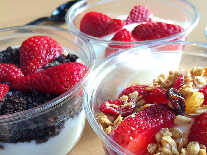 Greek yogurt parfait