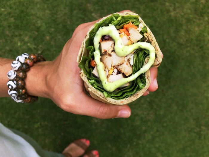 Grilled chicken cool wrap