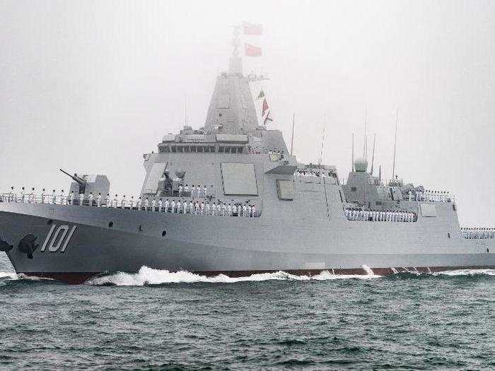 Type 055 Renhai destroyers.