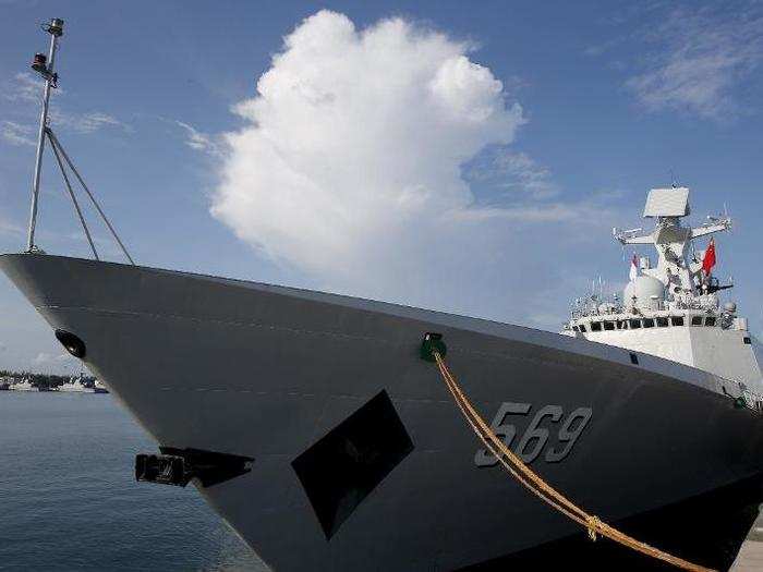 Type 054 Jiangkai frigates.