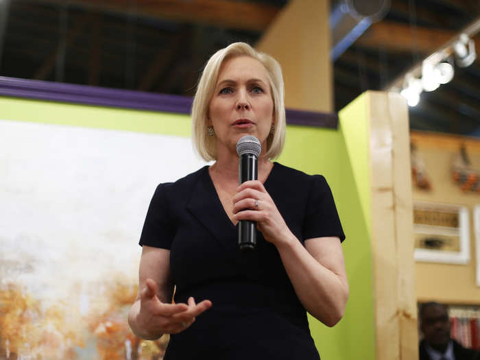 7: New York Sen. Kirsten Gillibrand.