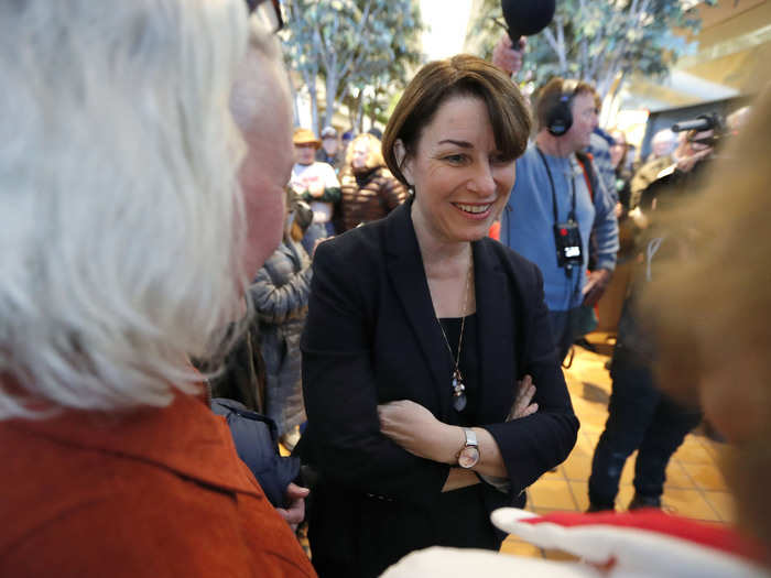 8: Minnesota Sen. Amy Klobuchar.