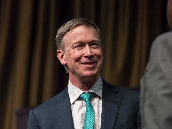 11: Former Colorado Gov. John Hickenlooper.