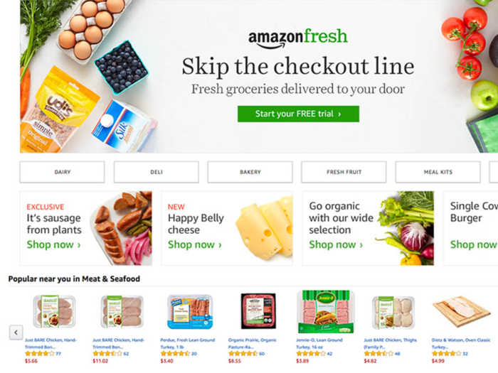 AmazonFresh grocery delivery