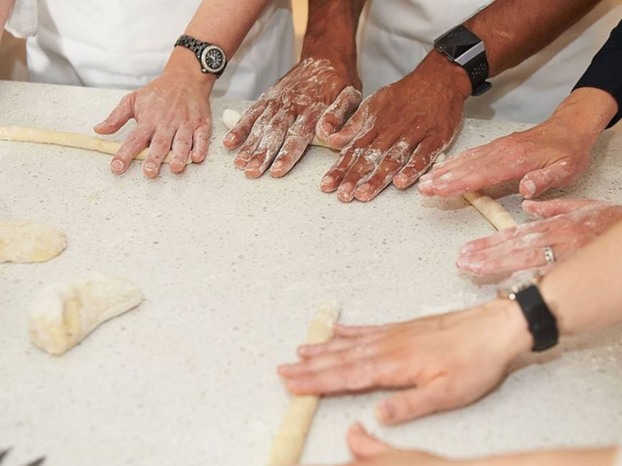 A cooking class with a renown chef