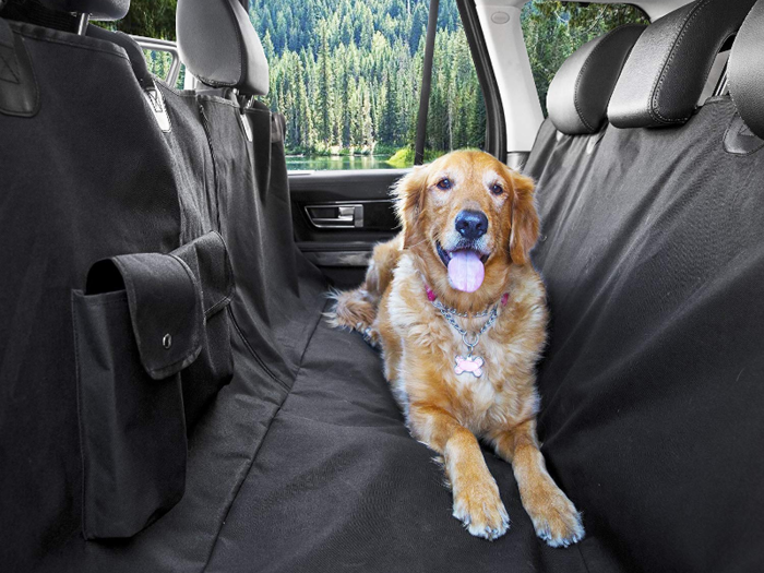 A protective seat cover so your dog doesn