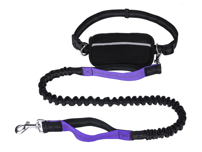 A hands-free dog leash