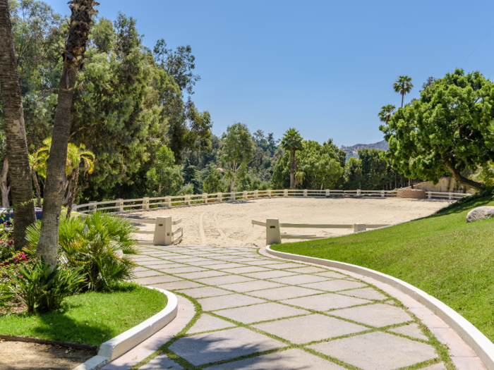 Its paved walkways also lead to two riding rings.