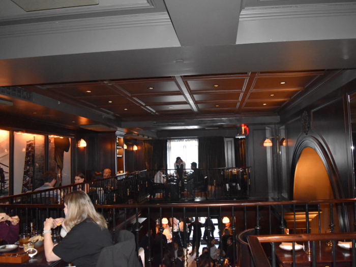 One of my favorite parts of the NoMad bar was the upstairs area, where guests were seated along the perimeter.