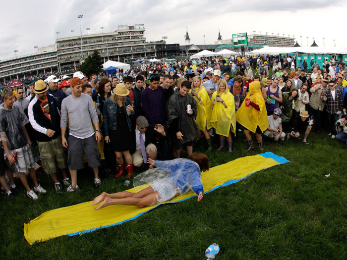 11. The infield seating