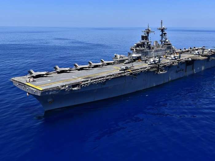 The departing USS Wasp has been experimenting with the "Lightning Carrier" concept in the South China Sea.