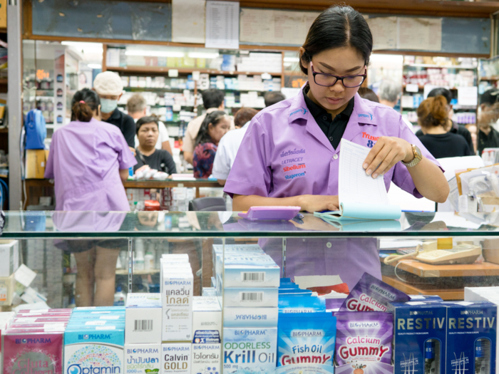 7. Pharmacists saw pay decline 0.5% since last year.