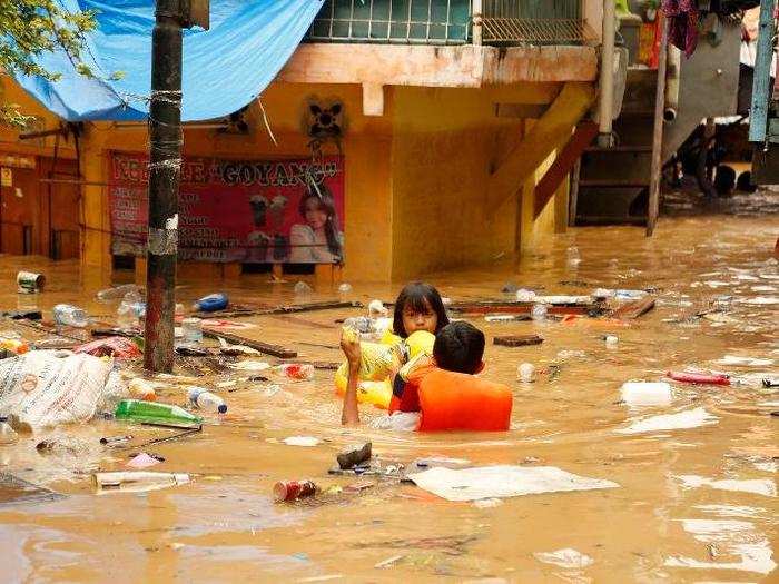 The issue of flooding in Jakarta is often tied up with the city