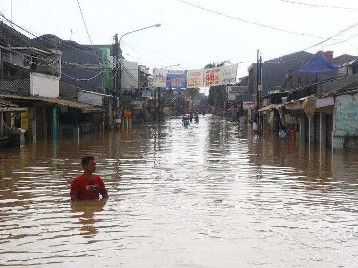 The devastating combination of floods and subsidence threatens to submerge entire swathes of the city by 2050.