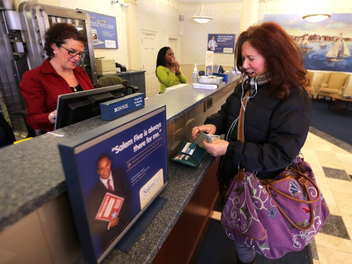 4. Bank tellers saw pay increase 4.6% from last year.