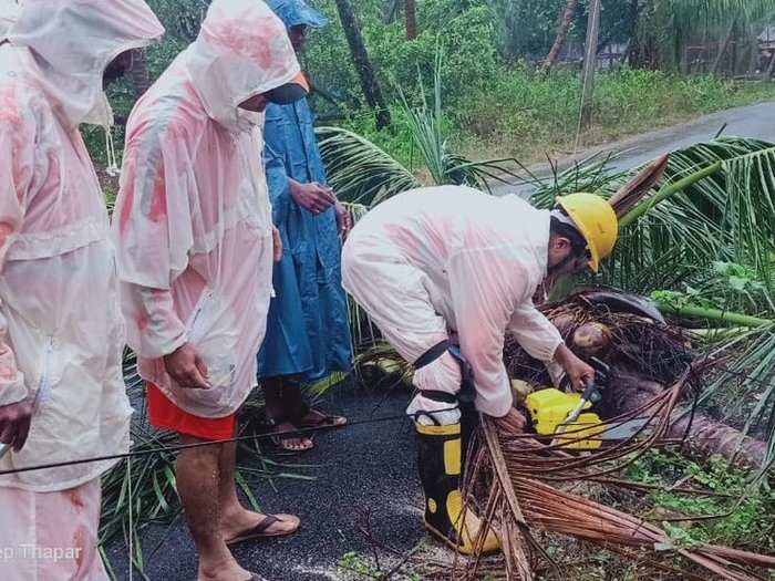 Nine National Disaster Response Force (NDRF) teams were deployed in the district.