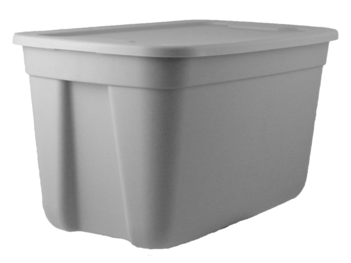 Skip: Style Selections 18-gallon storage bin with snap lid