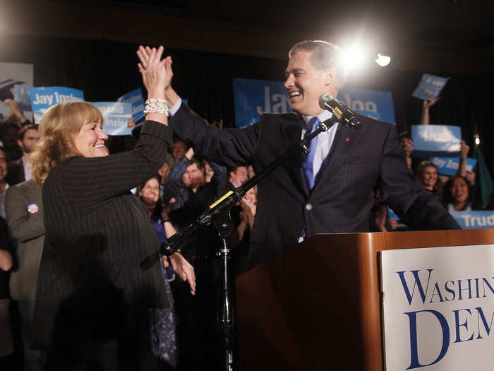 When Gov. Inslee was serving in the US House of Representatives, he was worried that his vote in favor in the 1994 Assault Weapons Ban would lose him his seat — but Trudi encouraged him to stick to his principles, telling him "so be it" if he lost.