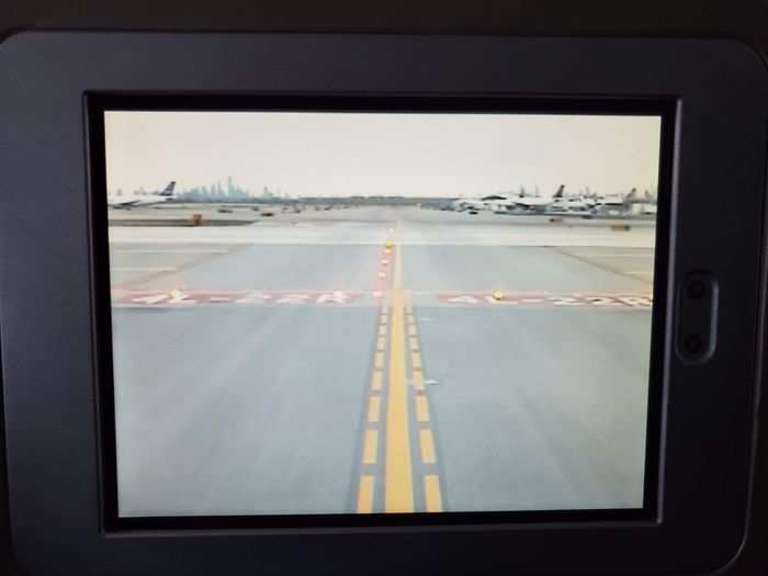 Landing meant getting to watch the feat on the TVs again. I got so excited every time I got to do this. While the first landing was bumpy (and made it clear we were putting the world