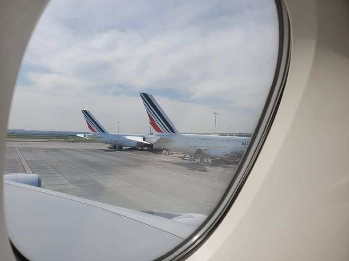 When we pulled in to Charles de Gaulle Airport, two of Air France