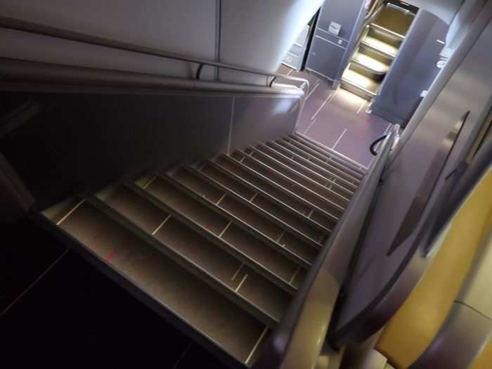 Other than the stairs and the dual jet-bridge boarding process, you couldn