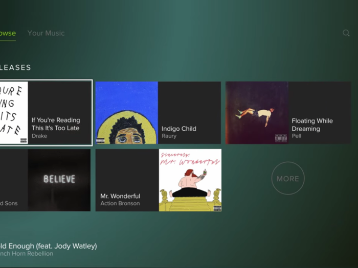 14. The PS4 has deep Spotify integration.