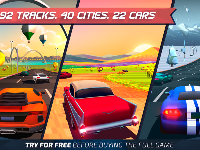 "Horizon Chase - World Tour" (Free Demo, $2.99 for full game)