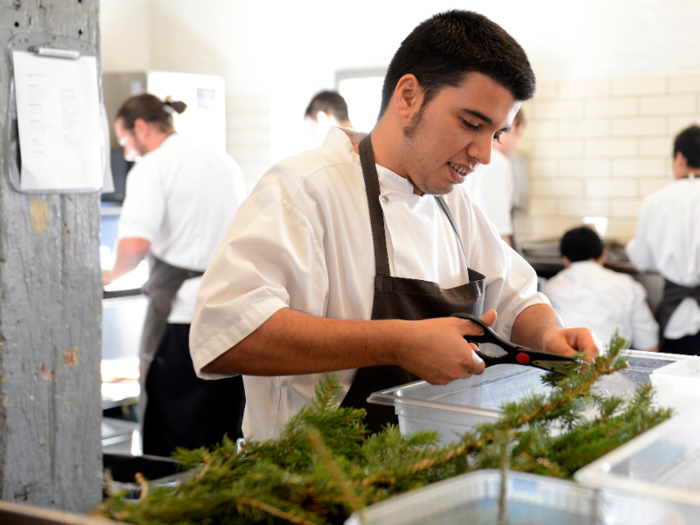 11. Short-order cooks earn a median of $23,390 a year, and there are 99,050 employed in the restaurant industry.