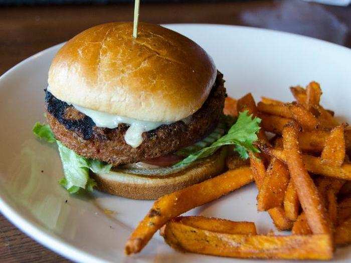 When it arrived, I was initially impressed by the look of the burger. From the outside, it looked much more like meat than, say, a Boca burger. But the perfectly round patty did seem a tad artificial. I felt like I could pick Beyond out of a lineup of hamburgers based on the shape alone.