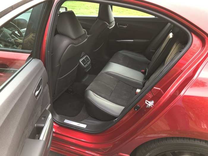 The rear seats are less purposeful, but they