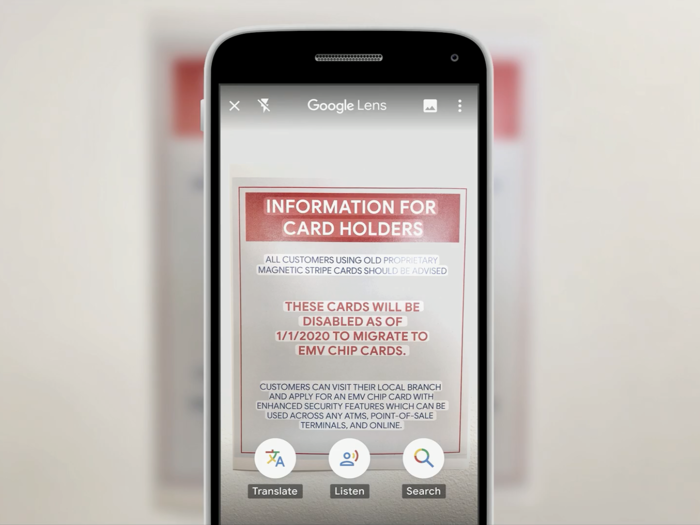 Lens will read text out loud when you point your phone