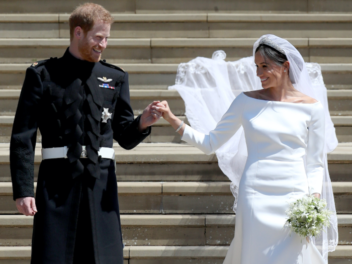 The couple had a modern wedding that broke a number of royal traditions.